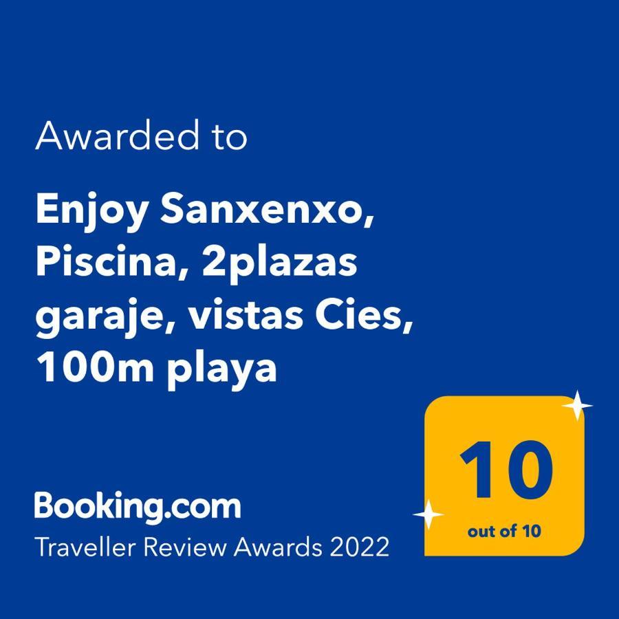 Enjoy Sanxenxo,200m Playa, Balcon Vistas Cies, Piscina & Terraza Azotea,2 Plazas Garaje, 2 Banos, Muy Luminoso, Muy Tranquilo,muy Equipado, Centrico * Sanxenxo