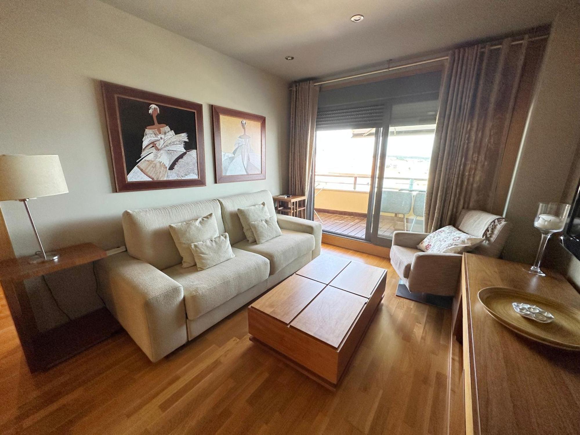 Apartamento Sanxenxo, 1 Hab Con Vistas Al Mar, Piscina, Garaje Y A 150 Mts De La Playa Silgar *