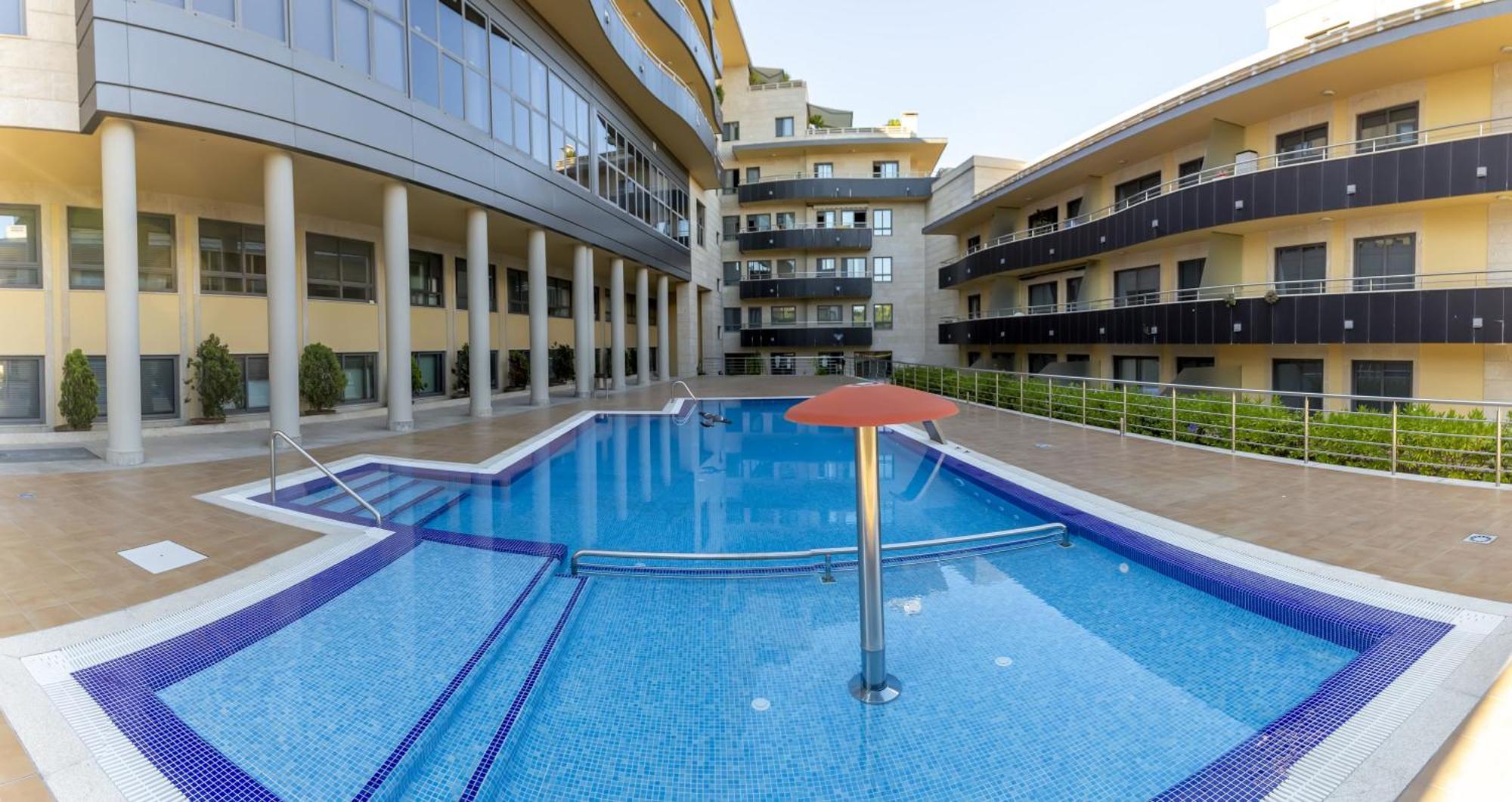 Apartamento Sanxenxo, 1 Hab Con Vistas Al Mar, Piscina, Garaje Y A 150 Mts De La Playa Silgar Sanxenxo