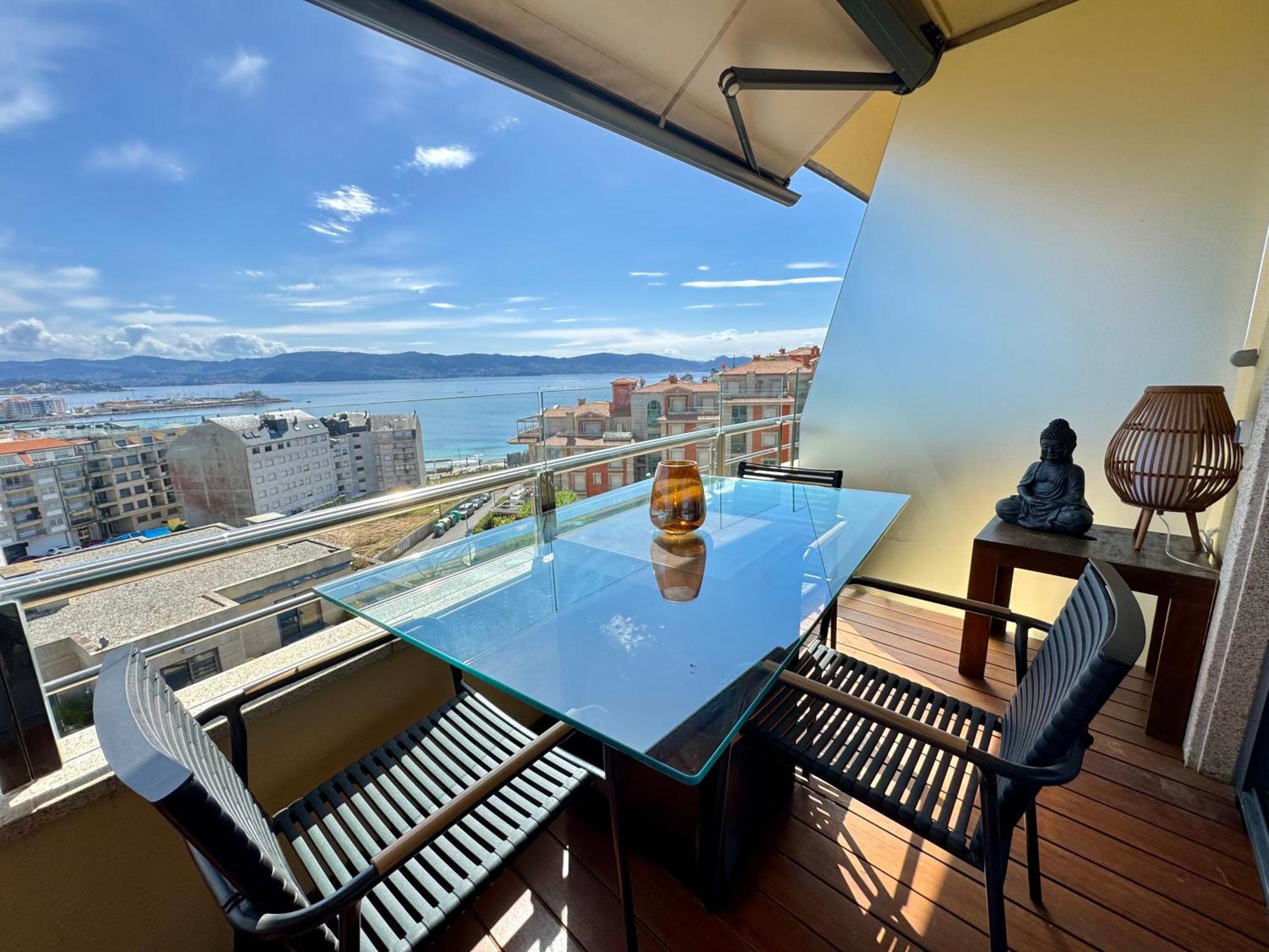 Apartamento Sanxenxo, 1 Hab Con Vistas Al Mar, Piscina, Garaje Y A 150 Mts De La Playa Silgar *